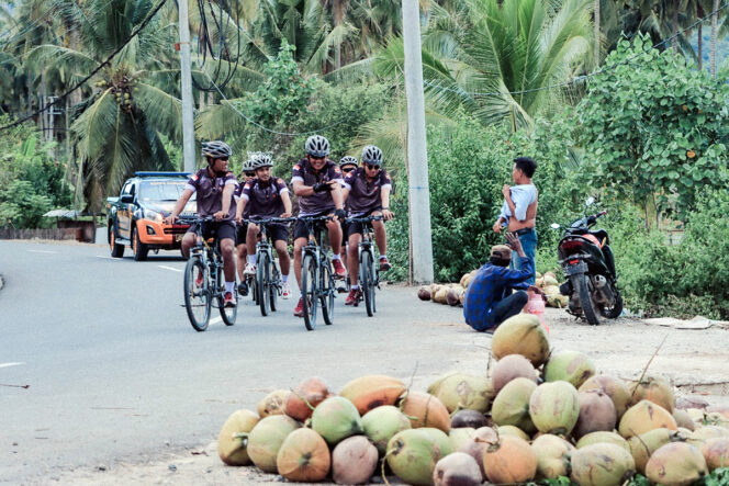 
Polres KSB Punya Tim Patroli Sepeda Mantap